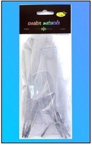 Picture of Piórka twarde jasnoszare 10szt