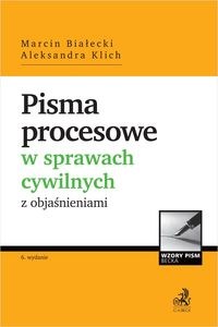 Picture of Pisma procesowe w sprawach cywilnych z objaśnieniami + wzory do pobrania