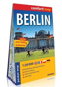Obrazek Berlin kieszonkowy laminowany plan miasta 1:20 000