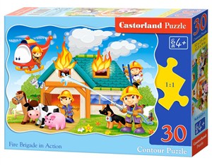 Obrazek Puzzle 30 Fire Brigade in Action