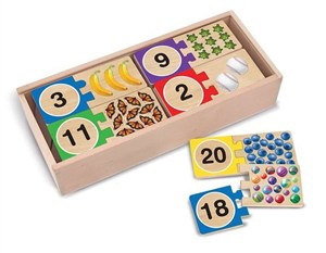 Obrazek Melissa and Doug, Puzzle Drewniane Nauka Liczenia, 4+