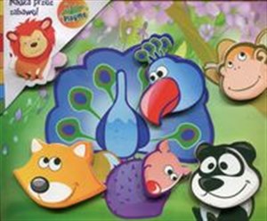 Obrazek Drewniana układanka magnetyczna 3D Paw