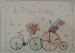 Picture of Karnet B6 + koperta Urodziny Rowery