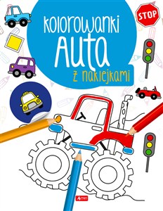 Obrazek Auta. Kolorowanka z naklejkami
