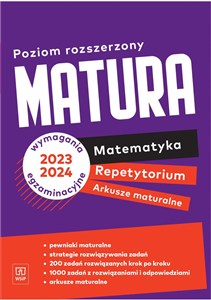 Obrazek Matura Matematyka Repetytorium Arkusze maturalne Poziom rozszerzony