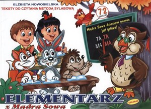 Obrazek Elementarz z Mądrą Sową Teksty do czytania metoda sylabową.