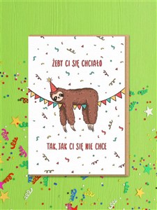 Picture of Kartka urodzinowa Żeby Ci się chciało