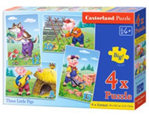 Picture of 4x1 Puzzle Three Little Pigs
