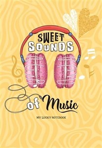 Picture of Notatnik ozdobny 143x210/64K linia Słuchawki