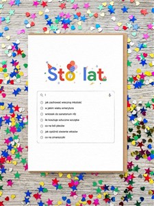 Obrazek Kartka urodzinowa Sto lat