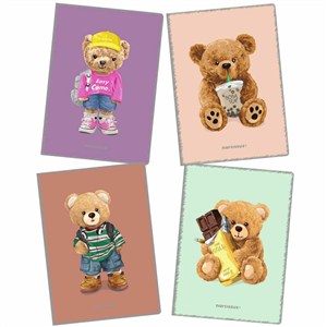 Picture of Zeszyt PP TEDDIES A4 w kratkę 60 kartek