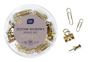 Obrazek Zestaw biurowy Satin Gold 120el