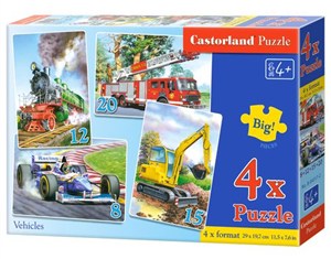 Obrazek Puzzle Vehicles 4x1