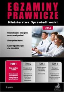Obrazek Egzaminy Prawnicze Ministerstwa Sprawiedliwości Tom 1