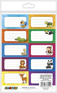 Obrazek Naklejki na zeszyt 38x75mm 240 naklejek