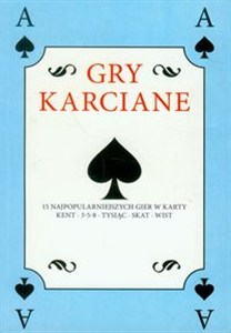 Obrazek Gry karciane Książka z talią kart 15 najpopularniejszych gier w karty