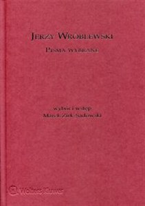 Obrazek Jerzy Wróblewski Pisma wybrane