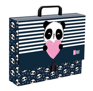 Obrazek Teczka A4 z rączką ST.RIGHT Love Panda
