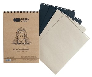 Obrazek Szkicownik na spirali A4/50K Black&Brown