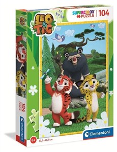Obrazek Puzzle 104 Supercolor Leo i Tig