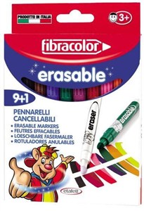 Obrazek Mazaki Erasable wymazywalne 9+1 FIBRACOLOR