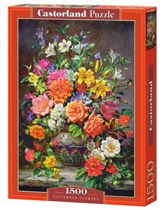 Obrazek Puzzle 1500 September Flowers C-151622