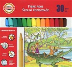 Obrazek Flamastry zmywalne 30 kolorów