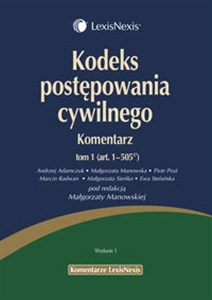 Picture of Kodeks postępowania cywilnego Komentarz.Tom 1 i 2
