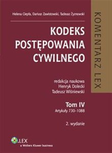 Obrazek Kodeks postępowania cywilnego Komentarz Tom 4