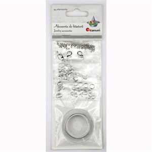 Obrazek Akcesoria do biżuterii srebrne 94el