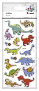 Obrazek Naklejki wypukłe miękkie dinozaury 15szt