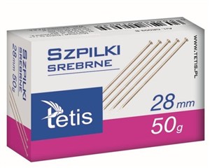 Picture of Szpilki Tetis 28mm, 50g - srebrne (GR009-B)