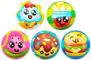 Obrazek Piłka miękka deserki 7,6cm MIX