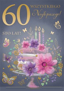 Picture of Karnet A5 60 URODZINY