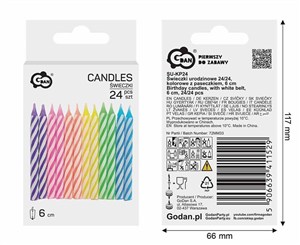 Picture of Świeczki urodzinowe 6cm 24szt