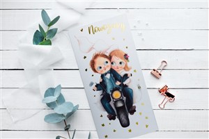 Obrazek Karnet Ślub Motor