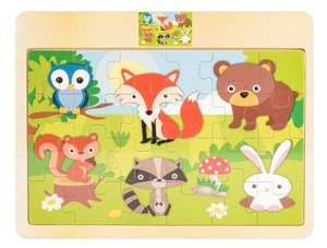 Picture of Układanka drewniana Zwierzęta Leśne 24 elementy