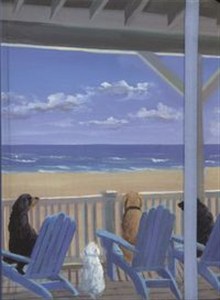 Obrazek Notatnik Midi Psy na leżakach