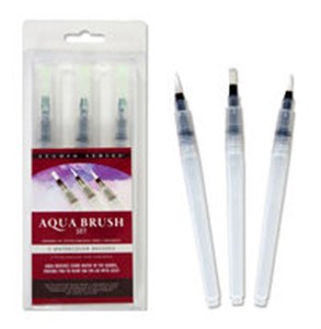 Obrazek Pędzle wodne do akwareli 3 sztuki