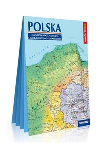 Obrazek Polska Mapa ogólnogeograficzna i administracyjno-samochodowa laminowana mapa XXL 1:1 000 000