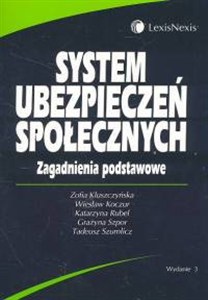 Picture of System ubezpieczeń społecznych zagadnienia podstawowe