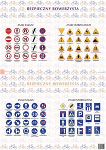 Obrazek Podkładka na biurko. Bezpieczny rowerzysta