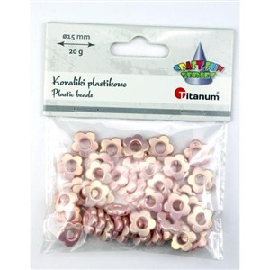 Picture of Koraliki plastikowe kwiatki 15mm 20g