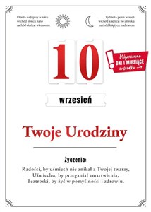 Obrazek Karnet Urodziny wymienne cyfry