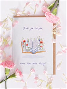 Obrazek Kartka Jesteś jak książka