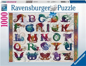 Picture of Puzzle 2D 1000 Alfabet smoków 16814