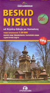 Obrazek Beskid Niski mapa turystyczna 1:50 000 od Krynicy-Zdroju po Komańczę