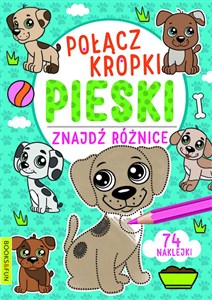 Obrazek Pieski. Połącz kropki, znajdź różnicę