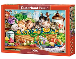 Obrazek Puzzle 1000 Napping Kittens
