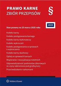 Obrazek Prawo karne Zbiór przepisów Kodeks karny Kodeks postępowania karnego Kodeks karny wykonawczy Kodeks wykroczeńKodeks postępowania